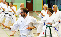 Bild: Karate-Trainingsgruppe