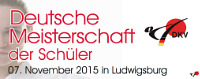 DKV - Deutsche Meisterschaft der Schüler - 07. November 2015 in Ludwigsburg