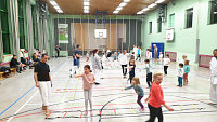 Foto: Action beim Kinder-Karate-Adventstraining 2023 in Montabaur