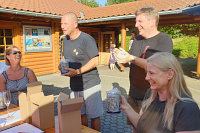 Verabschiedung der drei ehemaligen Vorstandsmitglieder des Karate-Dojo Montabaur bei der Mitgliederversammlung 2023