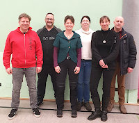 Foto des 2026 neu gew&auml;hlten Vorstands des Karate-Dojos Montabaur (nicht im Bild: Sportwart)