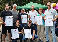 Gruppenfoto: Mitglieder des SKDM mit Ehrenurkunden überreicht von RKV-Präsident Gunar Weichert